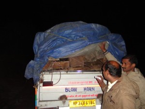 Inspection of the vehicle on the spot, GHNP