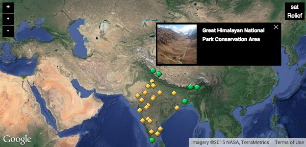 Click to see the UNESCO WHS sites in India, external link opens in a new window